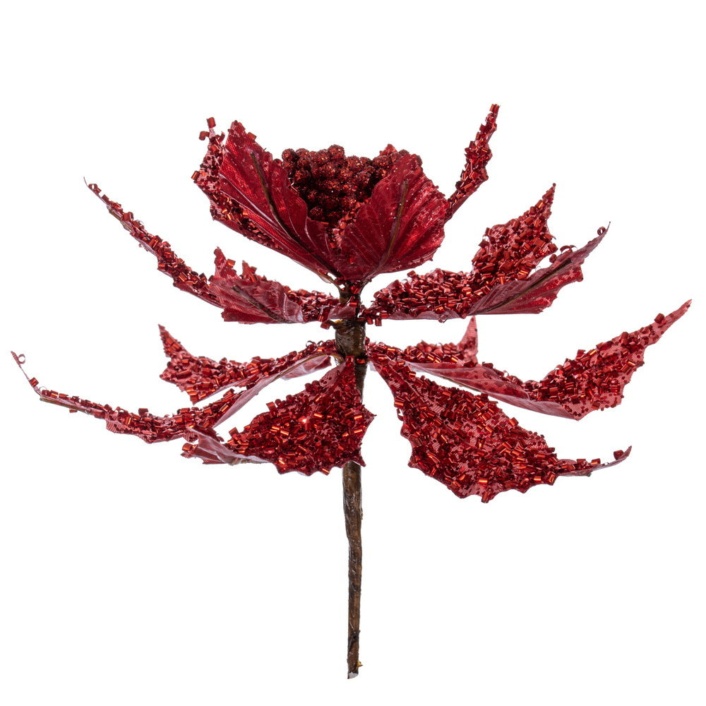 Glitter Poinsettia UV (Set of 2/Bag)