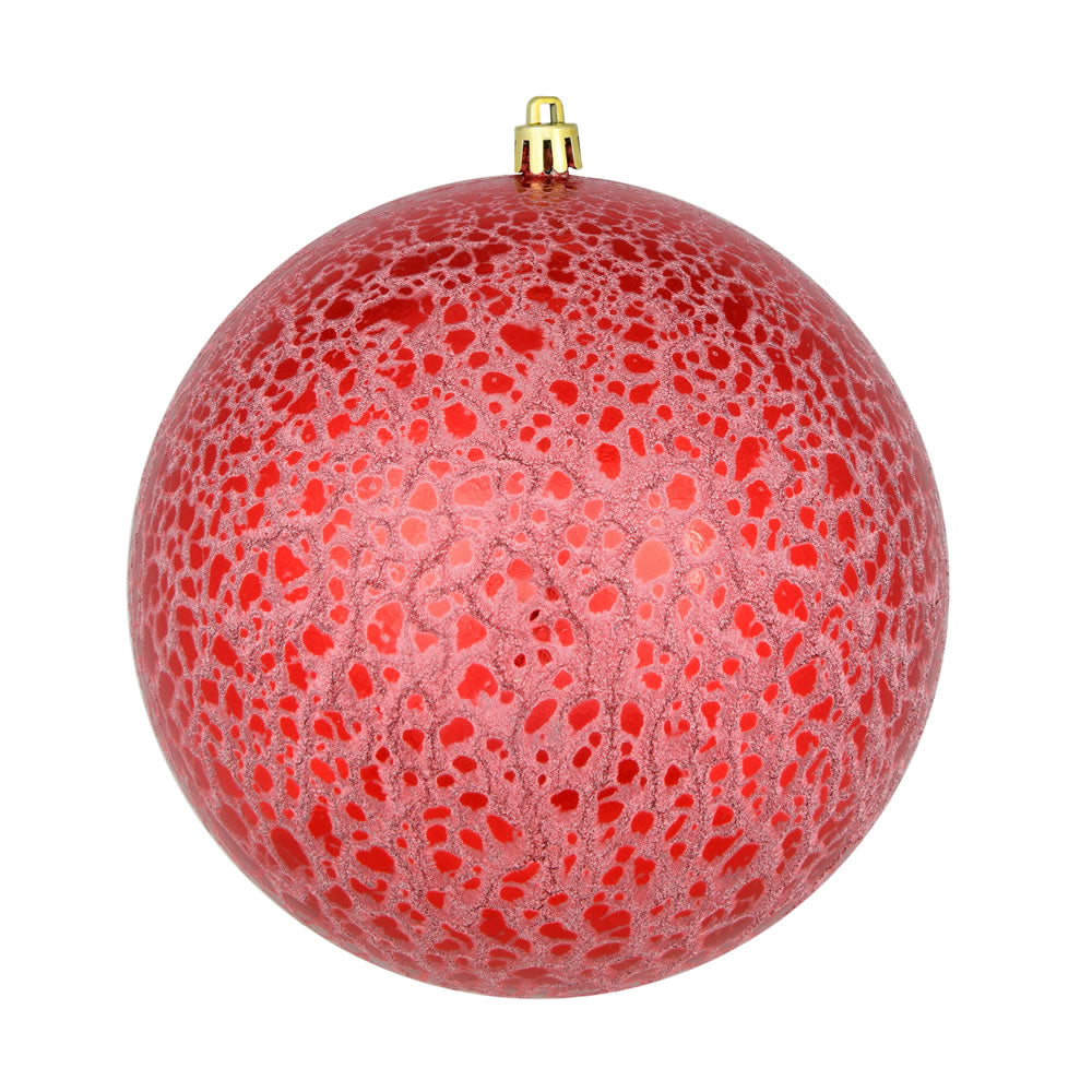 10" Crackle Ball Ornament - Set of 4 — view 2