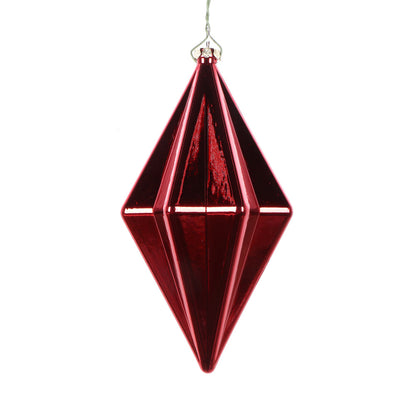 5.5" Shiny Finial Ornament - Red - Set of 4 Red — view 2