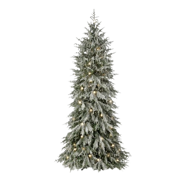 7.5'MICROLED SNOWY NORFOLK TREE60"D750L+63G40