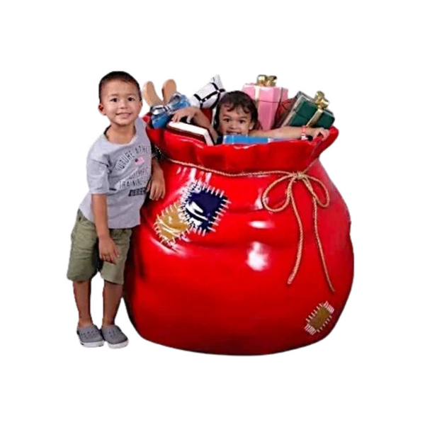 Santa’s Gift Sack Photo Op Resin Display