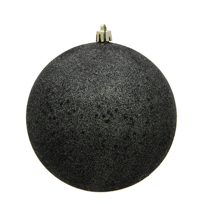 4" Shatterproof Ball Ornament - Gunmetal - Candy - UV Treated - Bag of 6 — view 5