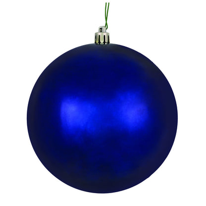 4" Shatterproof Ball Ornament - Midnight Blue - Matte - UV Treated - Set of 4 4" (Set of 6)- Shiny (UV) – Bag of 6 — view 1