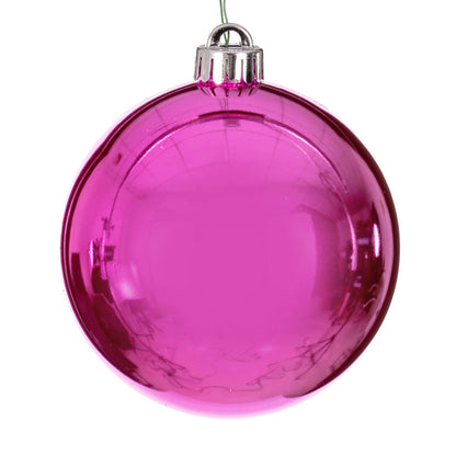 4" Shatterproof Ball Ornament - Juniper - Pearl - UV Treated - Set of 4 8" (Single)- Shiny (UV) — view 2