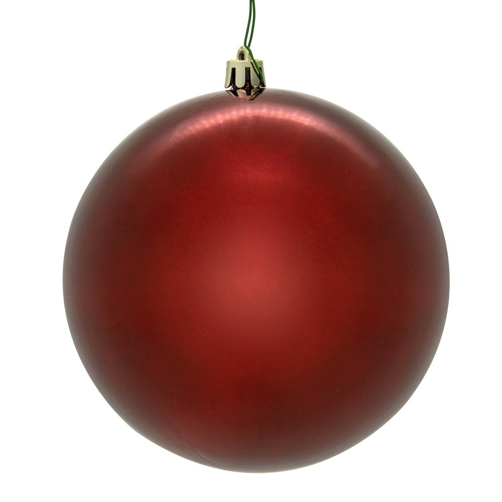 Crimson Red - Shatterproof Ball Chritsmas Tree Ornamanets — view 3