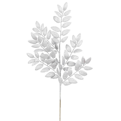 Glitter Honey Locust Spray - Set of 6 - Silver Silver — view 4