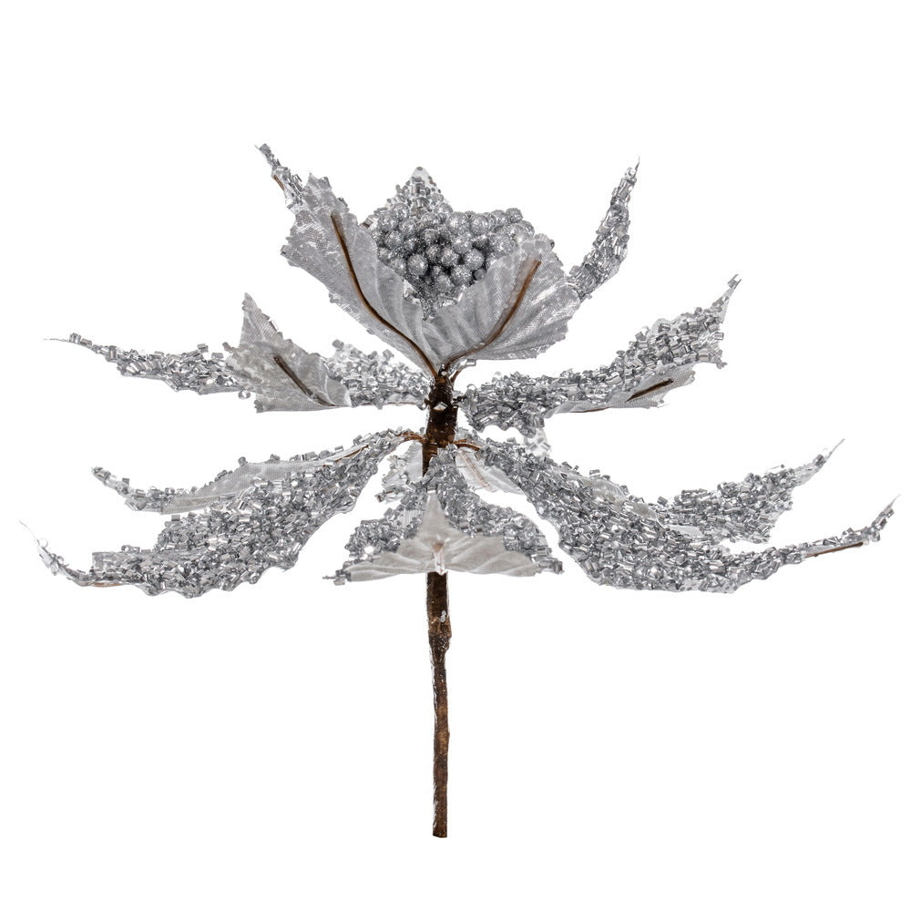Glitter Poinsettia UV (Set of 2/Bag)