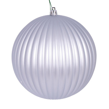 10" Matte Lined Ball Ornament - Set of 4 — view 4