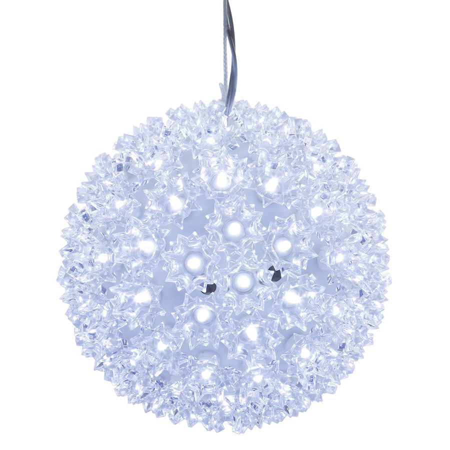 6" Pure White Starlight Sphere - Steady Pure White- 6"- Steady