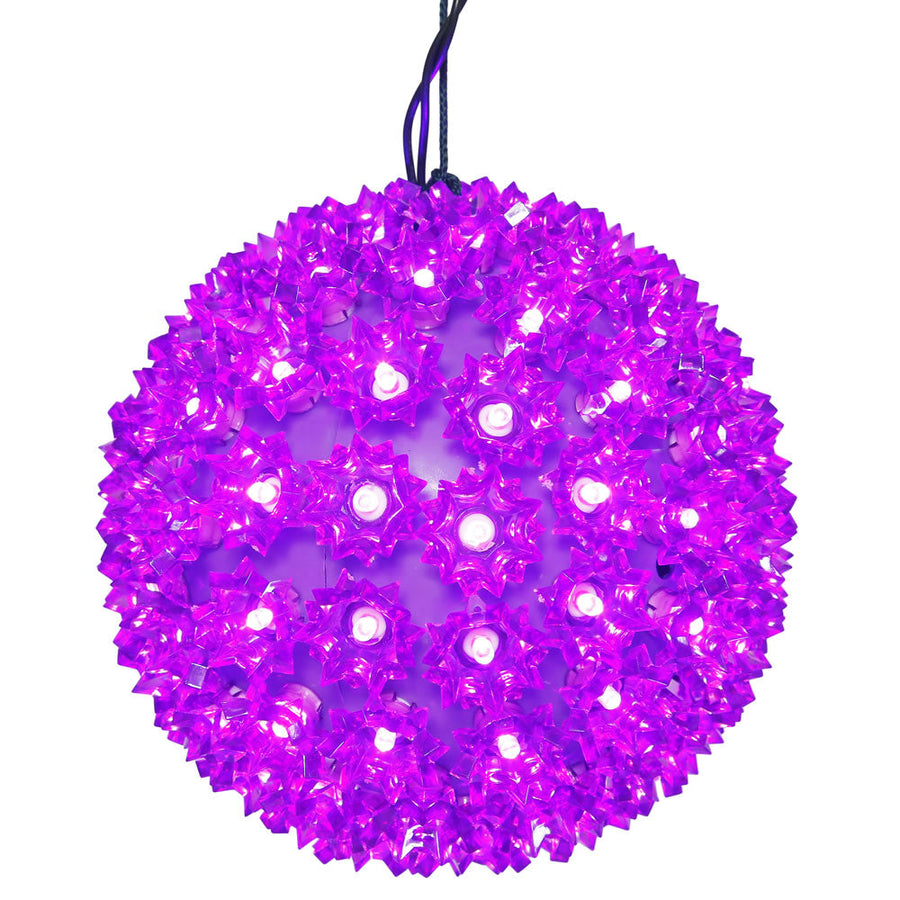 6" Purple Starlight Sphere - Steady Purple- 6"- Steady
