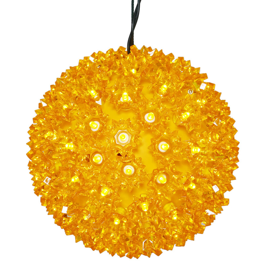 6" Gold Starlight Sphere - Steady Gold- 6"- Steady