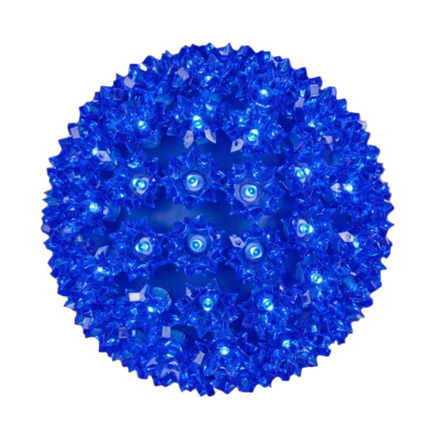 6" Blue Starlight Sphere - Steady Blue - 6"- Steady