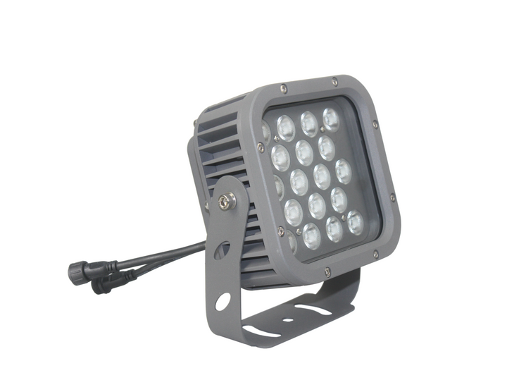 Illuminate your landscape with the OMNI RGB - 18 Watt LED Landscape Flood Light, featuring vibrant, endless colors.
