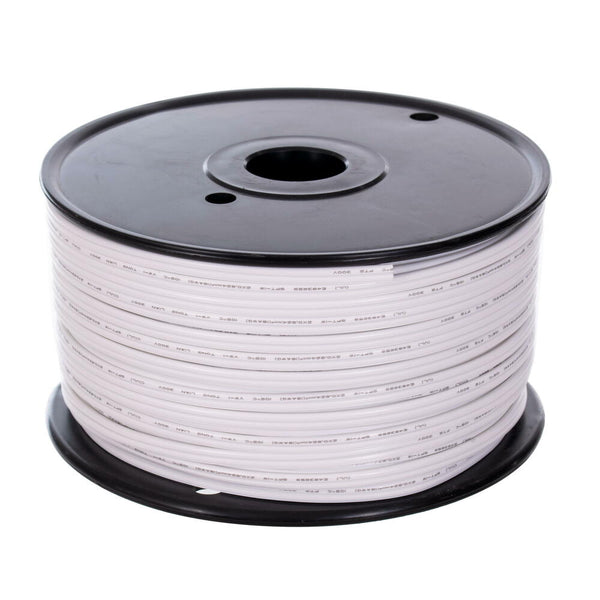 White Zip Wire (Lamp Cord) - SPT-1 - 500' Spool