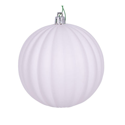 10" Matte Lined Ball Ornament - Set of 6 — view 6