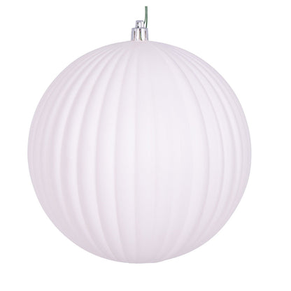 10" Matte Lined Ball Ornament - Set of 4 — view 6