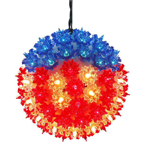 7.5" Starlight Sphere - Red/Pure White/Blue