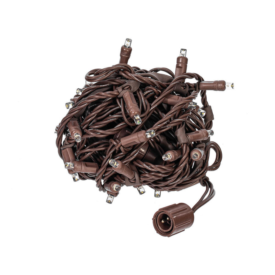 Stretchable 5MM Light Sets - FestivePro Series - 50 Light - Brown Wire