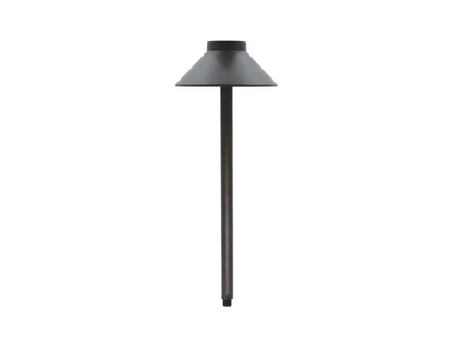 Lumien Integrated LED Flat Top Dome Hat Path / Area Light - Black Aluminum (4 Watt, 2700K) — view 1
