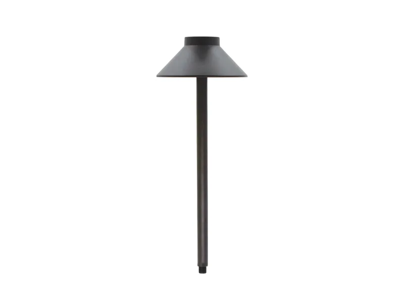 Lumien Integrated LED Flat Top Dome Hat Path / Area Light - Black Aluminum (4 Watt, 2700K)