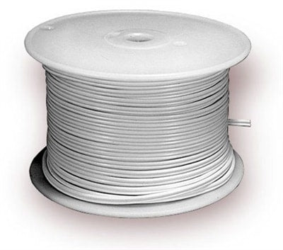 White Zip Wire (Lamp Cord) - SPT-1 - 500' Spool