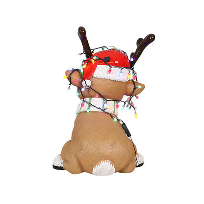 28 Inch Baby Deer with Lights Resin Display