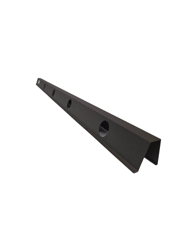 OMNI RGB Aluminum 45° Single Parapet Track - Angled Output