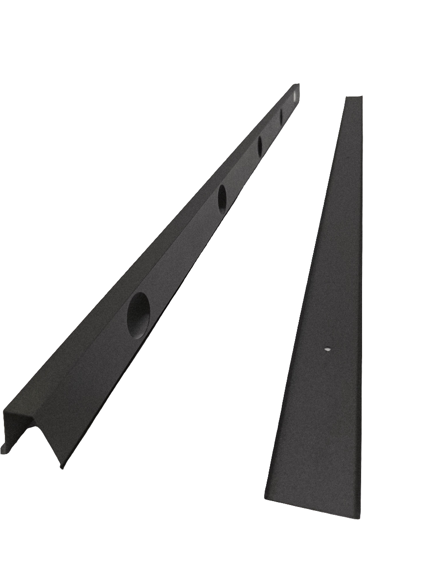 OMNI RGB 2 Piece 90° Aluminum Parapet Track
