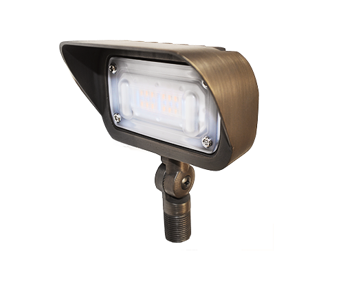 biltmore integrated brass mini flood 12v 20w 2700k