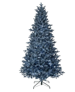 Led Blue Bavarian Spruce Tree with Micro Cool White LED (7.5' and 9')