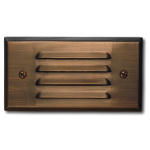 CATALINA Integrated Small Flat Panel Step Light Louvered - 5.5" x 2.937"
