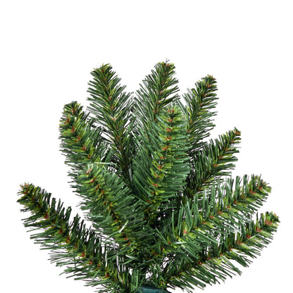 7.5' x 50" Chapel Half Christmas Tree - 450 Warm White LED Lights 7.5' x 50"