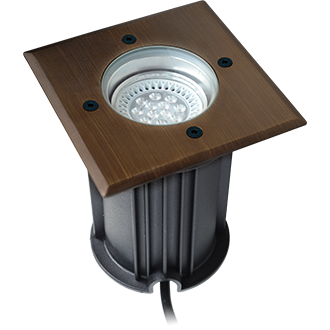 CONTEMPORARY Square Face Gimble Well Light