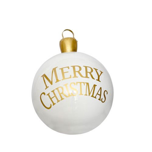 28" White Ornament "Merry Christmas"