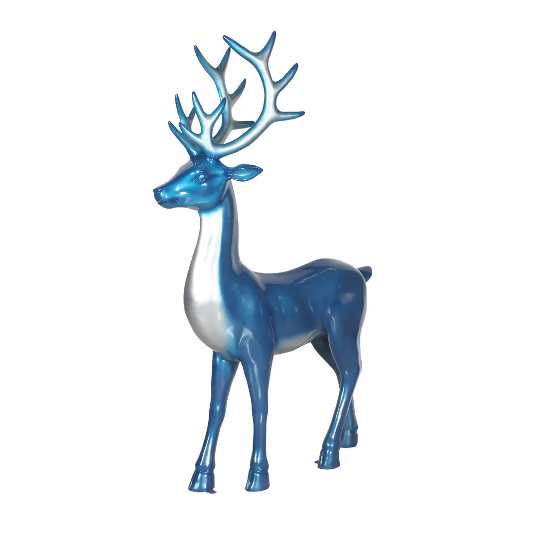 6 Foot Elegant Standing Deer Resin Display