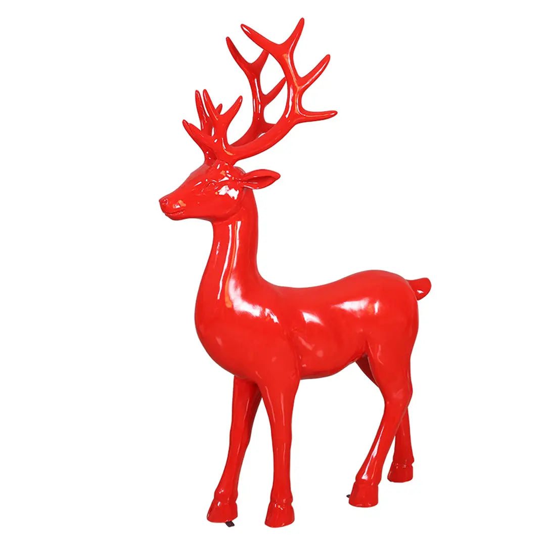 6 Foot Elegant Standing Deer Resin Display