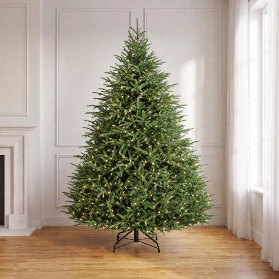 9' x 78" Dynamic Fraser Fir Christmas Tree - Prelit RGBWW 10' x 76"