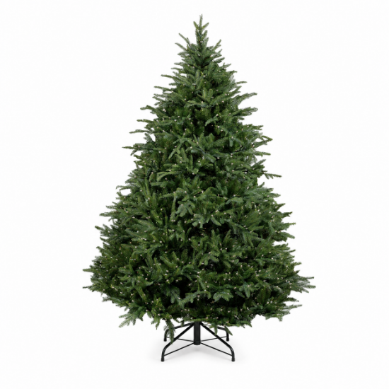 9' x 78" Dynamic Fraser Fir Christmas Tree - Prelit RGBWW 10' x 76"