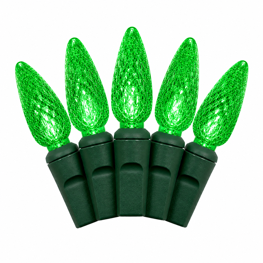 Green C6 LED Light Set - 50 Lights