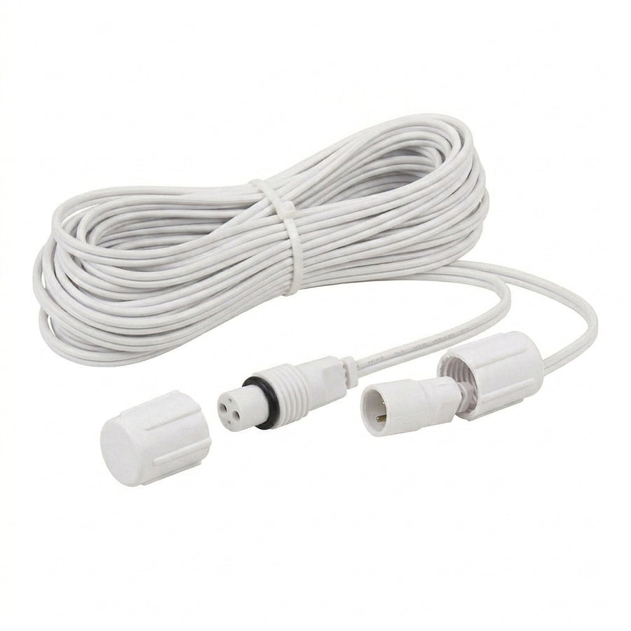 15' White Wire FestivePro Coaxial Extension 15'- White