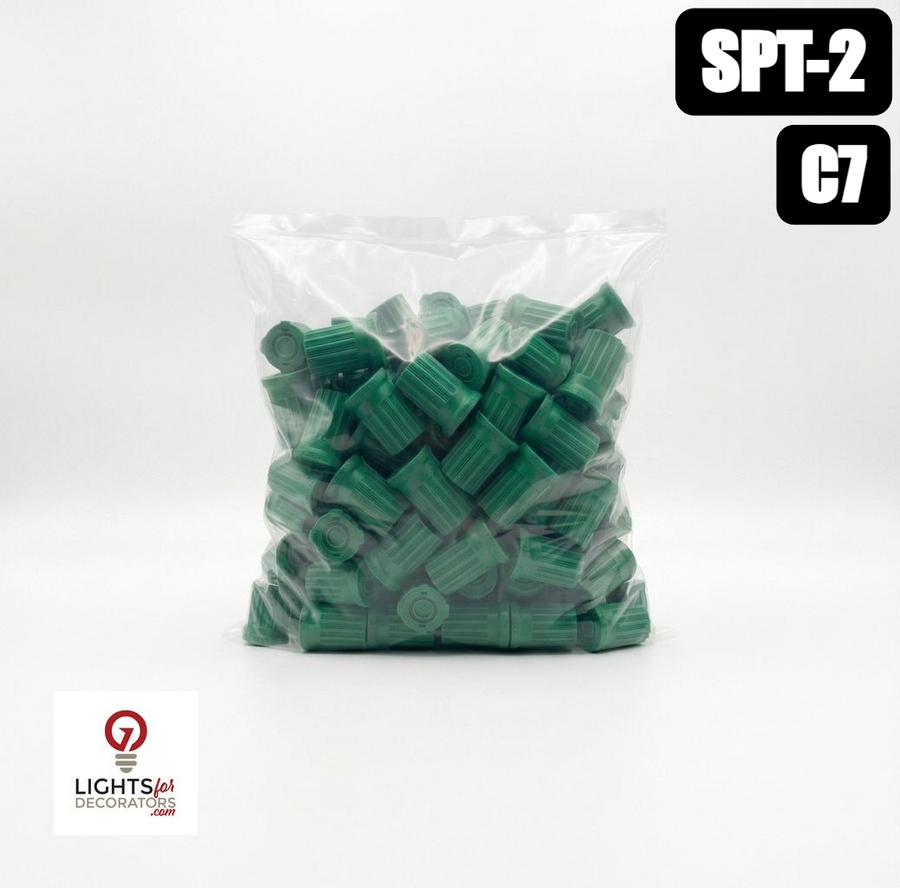 Green C7 Replacement Sockets - SPT2 - 100 Pack