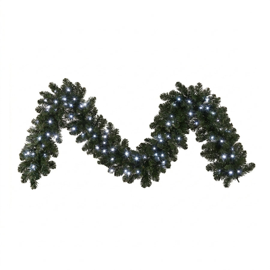9' x 14" Pure White Deluxe Oregon Garland Pure White