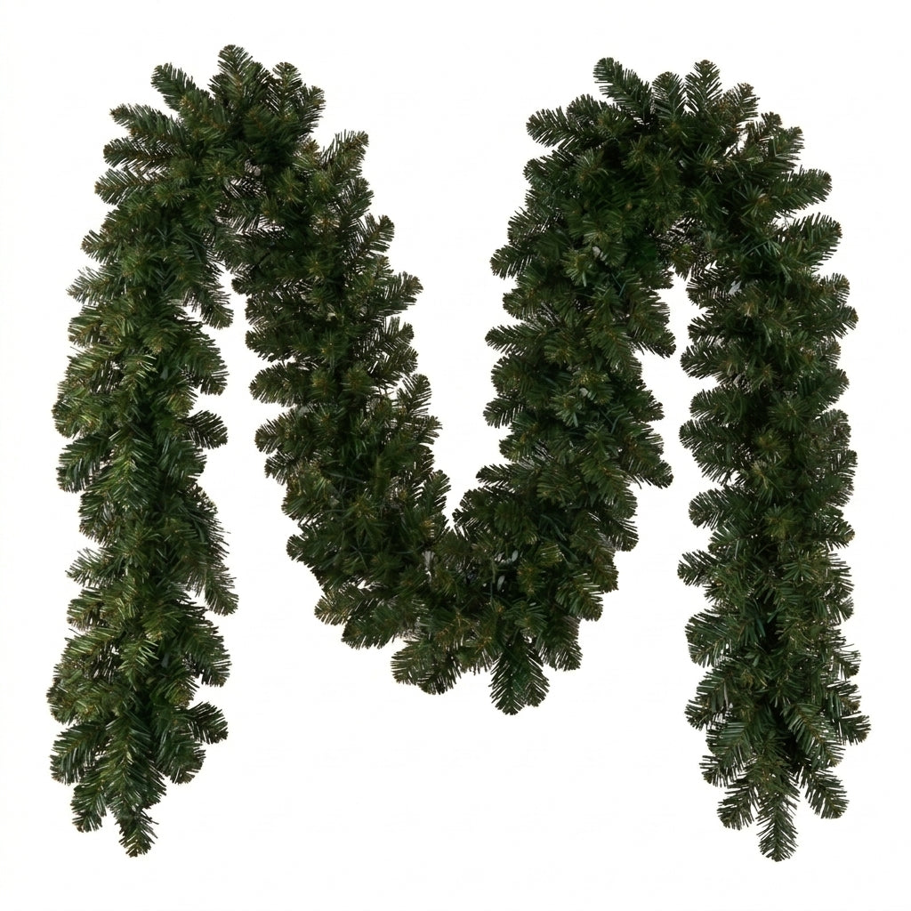 9' x 18" Unlit Deluxe Oregon Garland — view 1