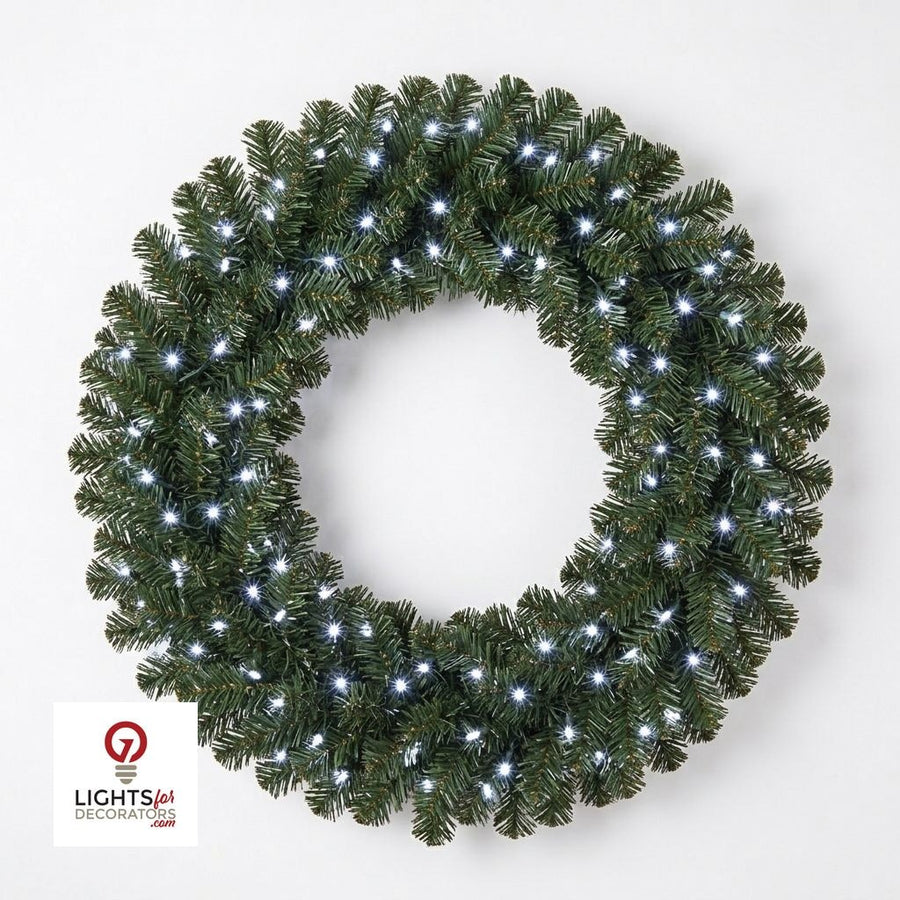 36" Pure White Deluxe Oregon Wreath 36"- Pure White