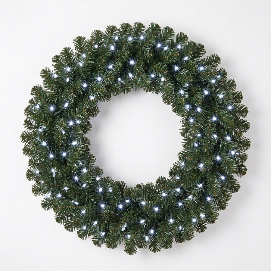 36" Pure White Deluxe Oregon Wreath 36"- Pure White