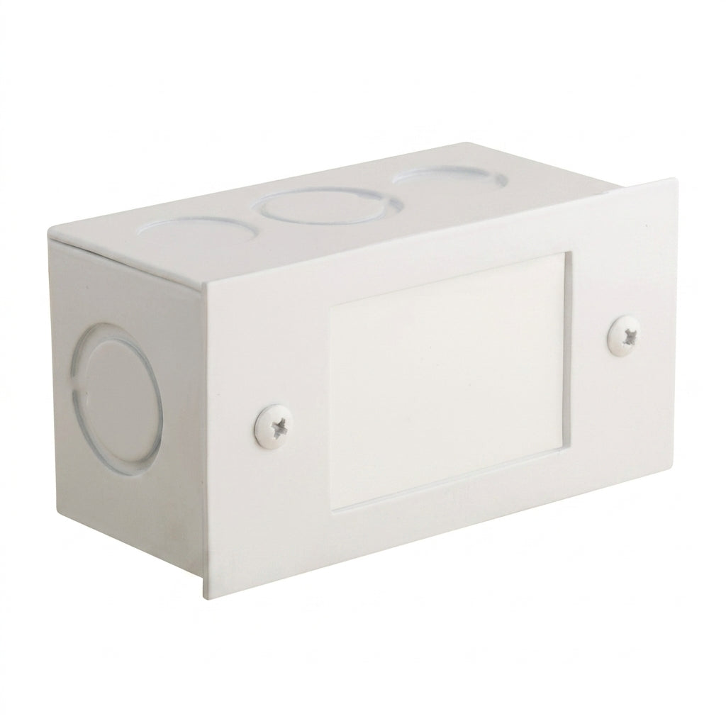 Aluminum Lensed Faceplate with White Acrylic Lens,  White,  For CL-360 — view 1