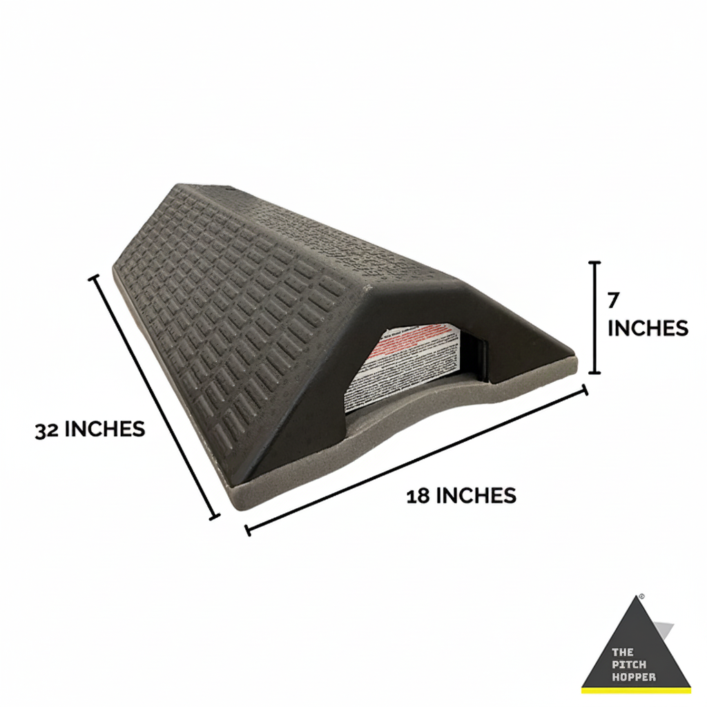 32" Pitch Hopper Roof Safety Platform — view 1
