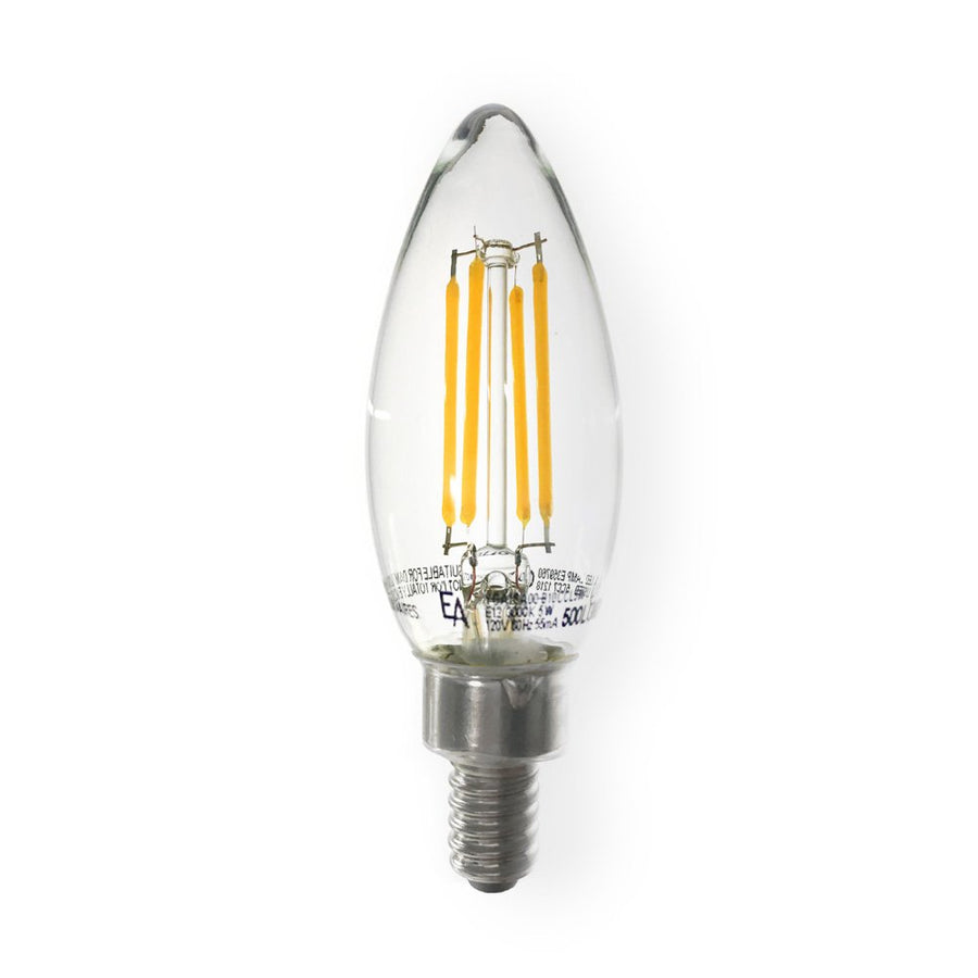 5 Watt Emeryallen LED Torpedo Shaped B10 (E12 Base) 120V Lamp