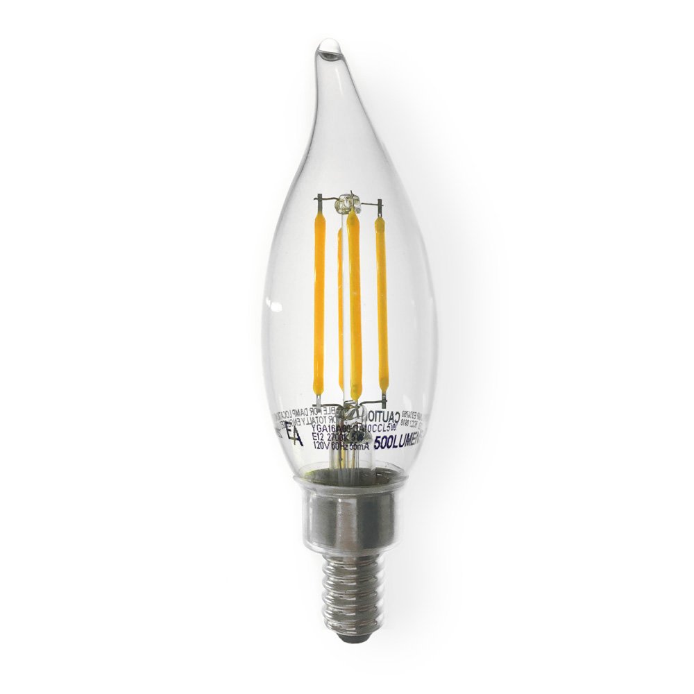 5 Watt Emeryallen LED Candle Shaped C10 (E12 Base) 120V Lamp — view 1