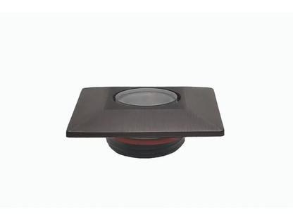 Lumien Nano Recessed Light Cap - Antique Brass (Square Flush) — view 2